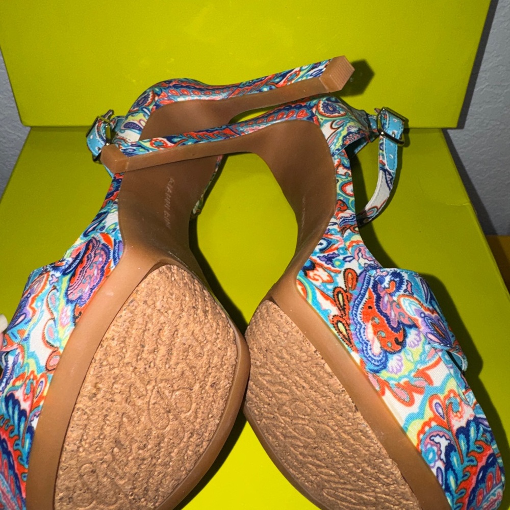 Gianni Bini Pamona Multi-Color Heels - Picture 6 of 9
